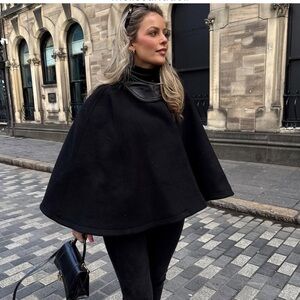 NWT ZARA  WOOD CAPE SIZE S
🚨PRICE FIRM NO OFFER